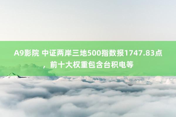 A9影院 中证两岸三地500指数报1747.83点，前十大权重包含台积电等