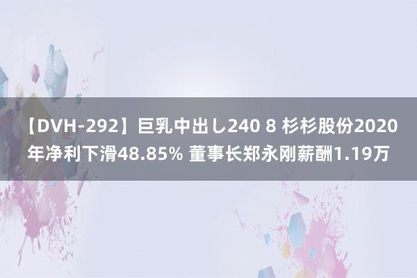 【DVH-292】巨乳中出し240 8 杉杉股份2020年净利下滑48.85% 董事长郑永刚薪酬1.19万