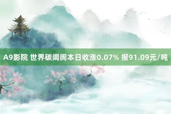 A9影院 世界碳阛阓本日收涨0.07% 报91.09元/吨