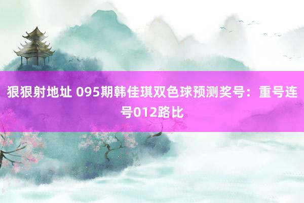 狠狠射地址 095期韩佳琪双色球预测奖号：重号连号012路比